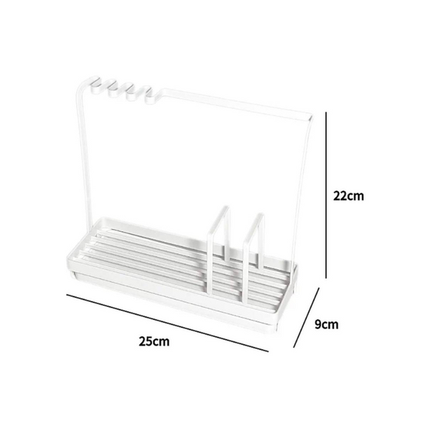 Kitchen sink organiser with removable tray