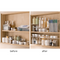Acrylic rack divider for storage cabinets