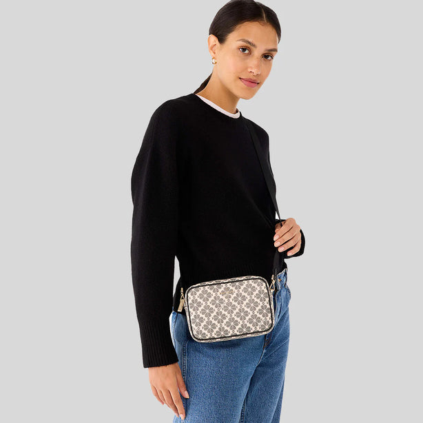 KATE SPADE Signature Spade Flower Mini Camera Bag Black Multi RB-KK063