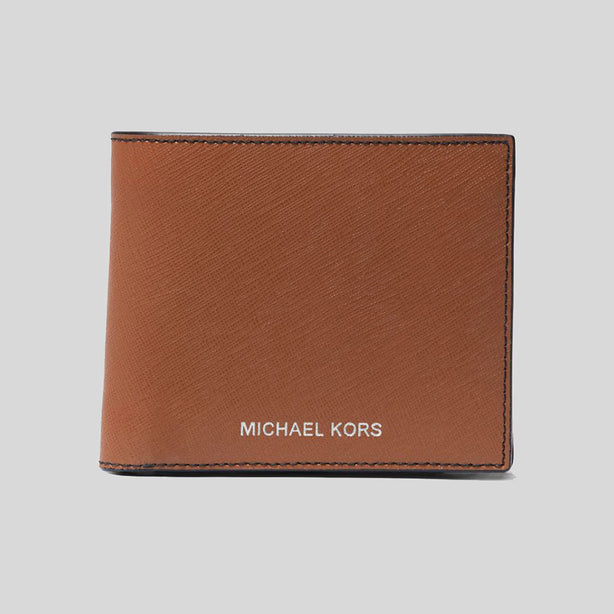 MICHAEL KORS Harrison Saffiano Leather Billfold Wallet With Coin Pocket Luggage RB-36S4LHRF3L
