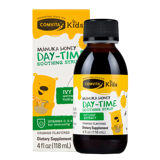 Comvita Kids Day-Time Soothing Syrup - Orange Flavour 118ml