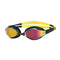 Zoggs Australia Adult Endura Max Titanium Black/Yellow Swim Goggles