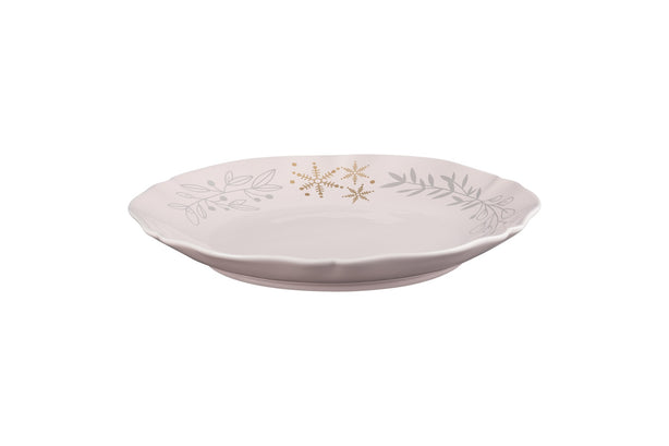 Le Creuset Frill Plate 25cm with Gold Decal