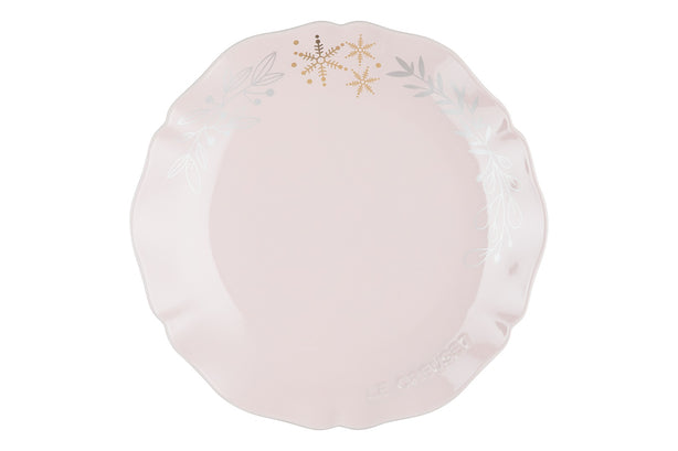 Le Creuset Frill Plate 25cm with Gold Decal