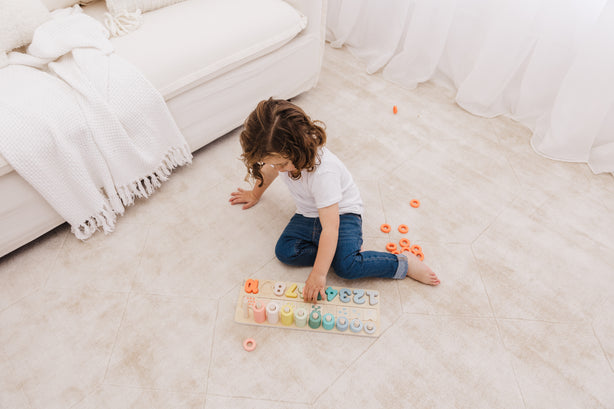 Bubble Wooden Numbers & Blocks Counting Set