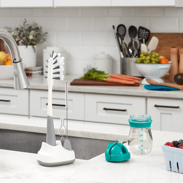 OXO Tot Water Bottle & Straw Cup Cleaning Set - Grey