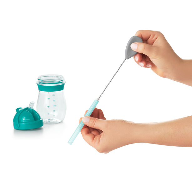 OXO Tot Water Bottle & Straw Cup Cleaning Set - Grey