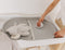 Bubble Baby Changing Mat - Grey