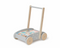 Bubble Wooden Baby Push Cart & Walker with 45 Building Blocks