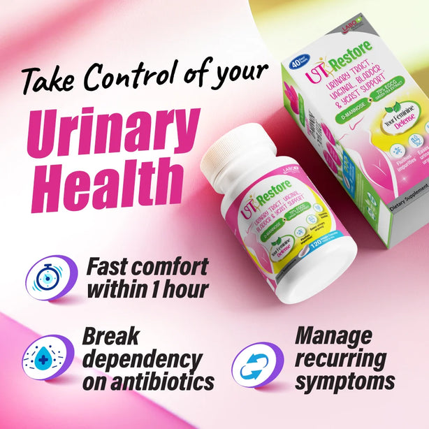 LABO Nutrition UTRestore Urinary Tract UTI Bladder Vaginal Health with D-Mannose & EGCG