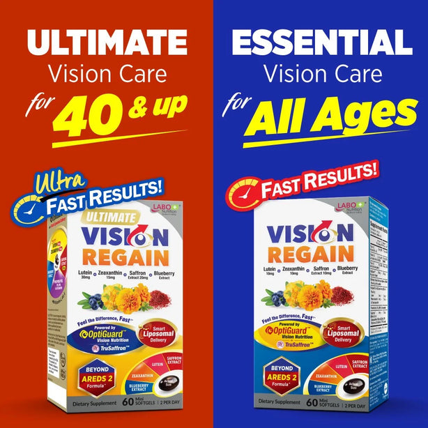 LABO VisionREGAIN Sharp Vision Saffron for Dry Eyes Night Blurry Vision Eye Strain Blue Light