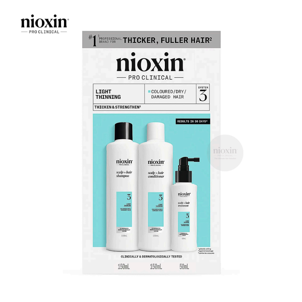 System Kit 3 (150ml Shampoo+150ml Conditioner+50ml Treatment)