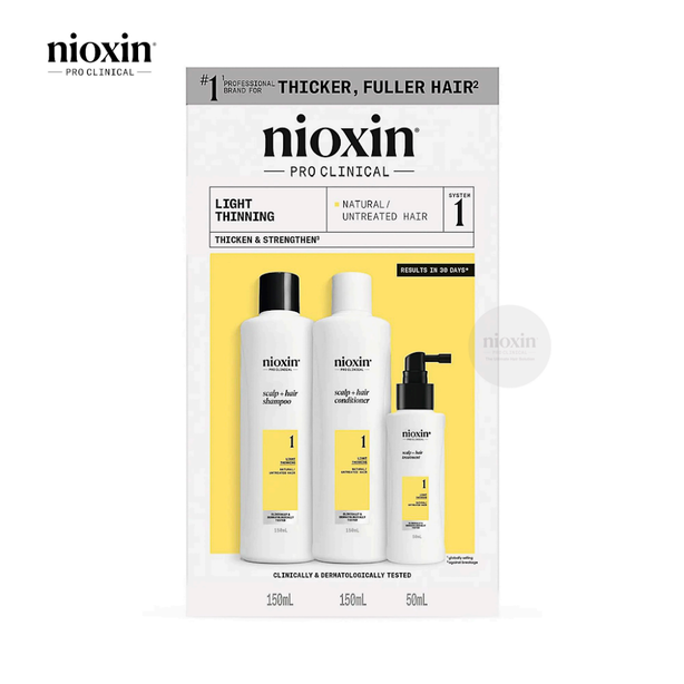 System Kit 1 (150ml Shampoo+150ml Conditioner+50ml Treatment)