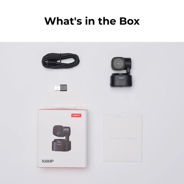Obsbot Tiny SE AI-Powered Full HD Pan, Tilt & Zoom Webcam with Auto Tracking
