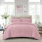988TC COMFYLUX SOLID Fitted Sheet Set No Quilt Cover - Veiled Rose