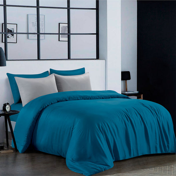 Marie Claire Montaigne 100% Modal 1000TC Fitted Sheet/Bed Set - Aurora