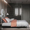 Intero Lumier ENIZ 100% Pure Tencel Solid 1100TC Bed Set – Silver / Taupe (Reversible)