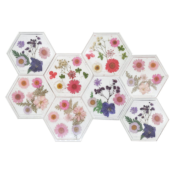 Jojomama Hexagon Bloom Coaster - Set of 8