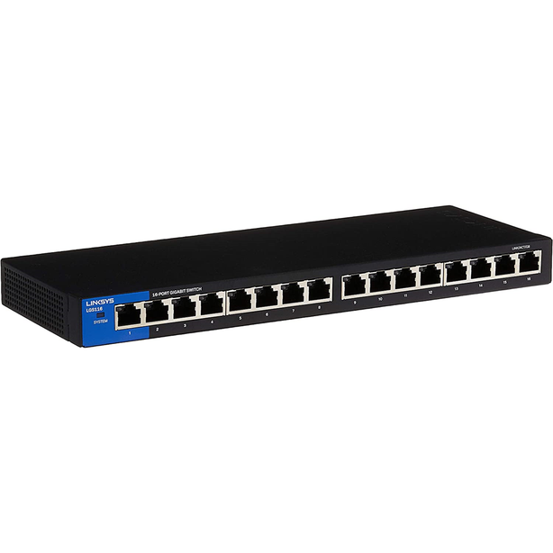 Linksys Lgs116-Ap 16-Port Gigabit Switch - Unmanaged