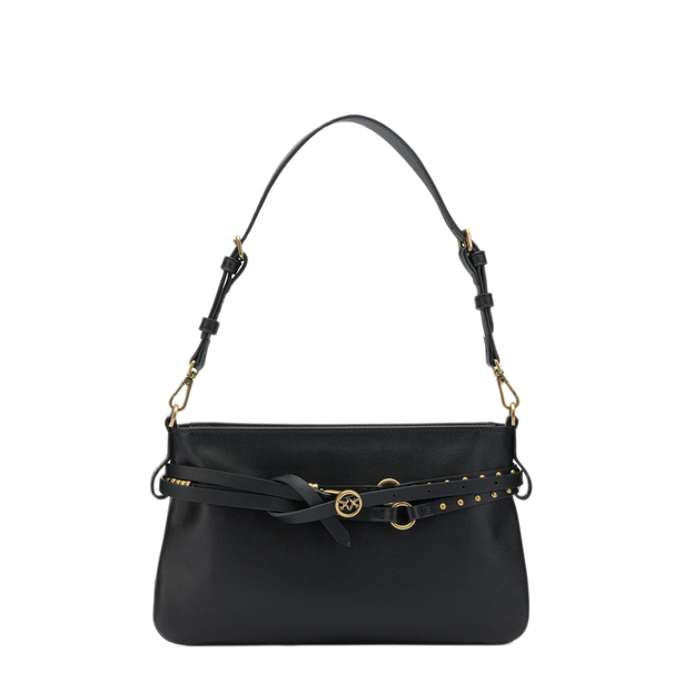Love Birds Mini Small Calfskin Shoulder Bag - Black