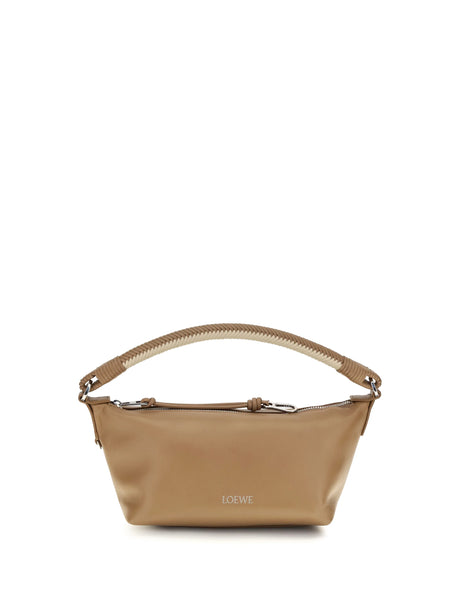 Loewe Mini Cala lamb leather Shoulder Bag - Mocha/Beige