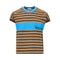 VERSACE Cotton T-shirt with logo embroidery