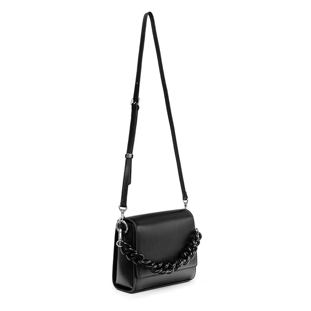 X Nihilo Hardy Leather Crossbody Bag Black