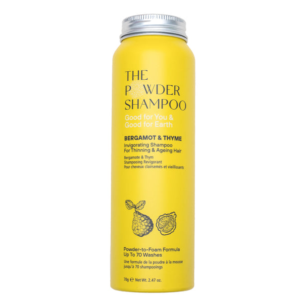 The Powder Shampoo - Invigorating & Stimulating Shampoo  (Thyme & Bergamot) 70g