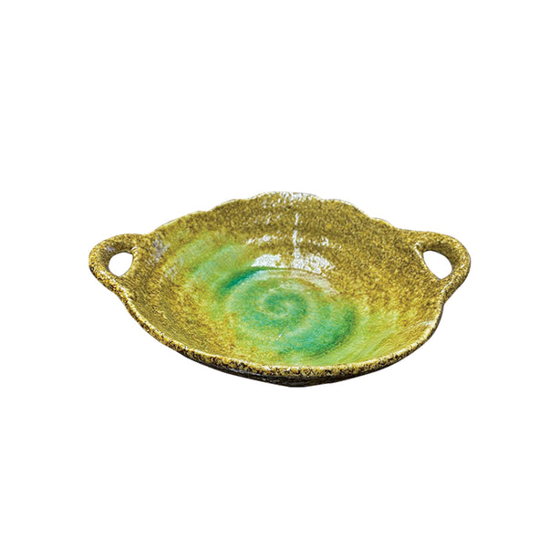 Tsuru Seasonal Japanese Tableware Collection Serving Dish With Handle, Sac295