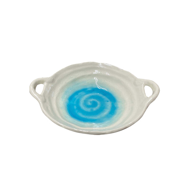 Tsuru Seasonal Japanese Tableware Collection Serving Dish With Handle, Sac299