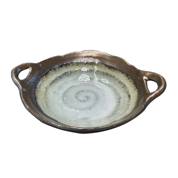 Tsuru Seasonal Japanese Tableware Collection Serving Dish With Handle, Sac300