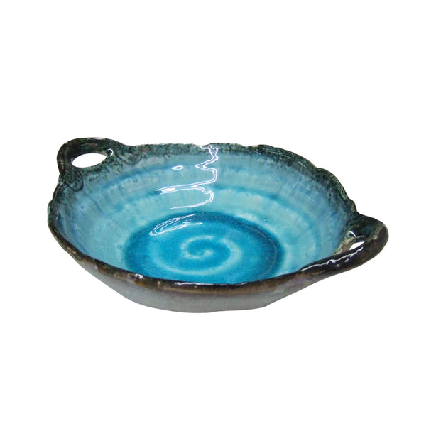 Tsuru Seasonal Japanese Tableware Collection Serving Dish With Handle, Sac310