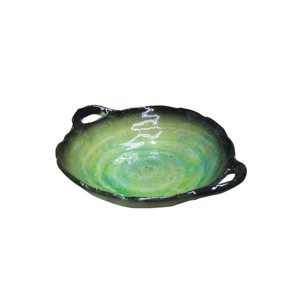 Tsuru Seasonal Japanese Tableware Collection Serving Dish With Handle, Sac317