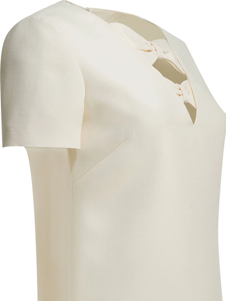 Valentino Wool blend short dress - White