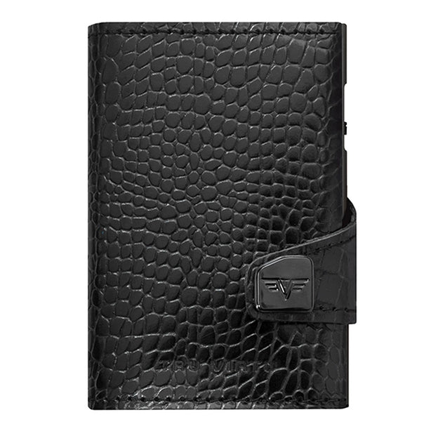 Tru Virtu Wallet Click & Slide Croco Black