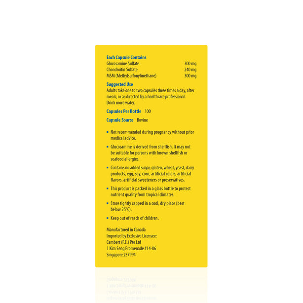 Kordel’s Glucosamine 300 + Chondroitin + MSM C100