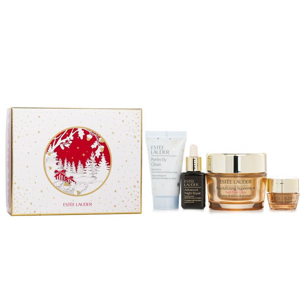 Firm And Lift Wonders Set: Perfectly Clean Cleanser + Advanced Night Repair + Revitalizing Supreme + Eye Balm - 4pcs