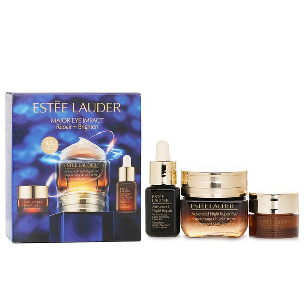 Major Eye Impact Trio Repair + Brighten Skincare Set: Anr Eye Supercharged Gel Cream (15ml + 5ml) + Repair Serum 7ml - 3pcs