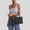 MICHAEL KORS Sheila Medium Faux Saffiano Leather Satchel Black RB-35S3G6HS2L