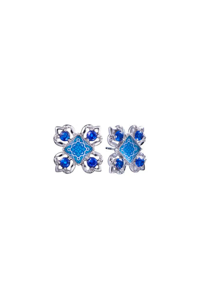 [Rare Bird Collection] Sapphire Symphony Stud Earrings