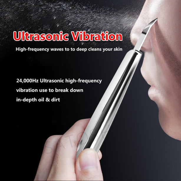 Satoshi Premium Ultrasonic Exfoliating Ion Facial Scrubber Beauty Device Facial Tools Blackhead Remover with LED