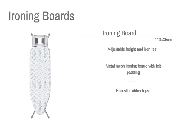 R6133.01 Rayen Ironing Board 113 X 35 Cm