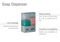 R2024.00 Rayen Chromium Soap Dispenser 2-Compartment