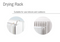 R0034.01 Rayen Wall Hanging Drying Rack 83Cm
