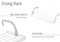 R0034.01 Rayen Wall Hanging Drying Rack 83Cm