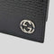 GUCCI Men's Leather Bifold Wallet With Interlock GG Logo Black RB-610464