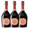 [BUNDLE OF 3] LAURENT PERRIER CUVEE ROSE NV 750ML
