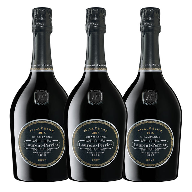 [BUNDLE OF 3] LAURENT PERRIER BRUT VINTAGE 2015 750ML