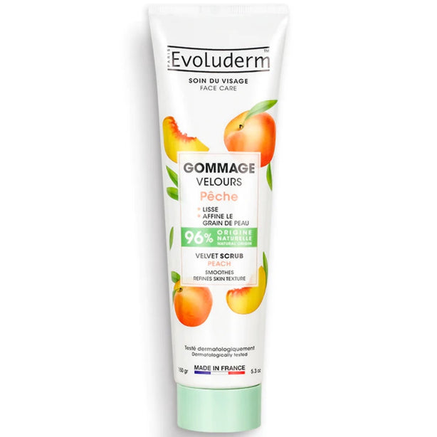 Evoluderm Velvet Peach Face Scrub 150ml
