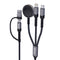 XPower 3X2W 6 IN 1 2IN 3 OUT 60W PD3.0 Aluminium Alloy Sync & Charge Cable